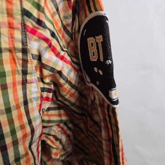 Rocawear Shirt Mens 3XL Plaid Button Up Logo Hip Hop Athletic Club Football 1509 - Picture 6 of 10